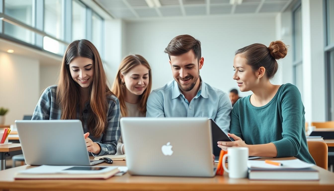 Student preparing for exams with study materials